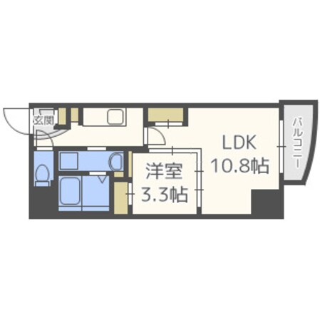 マリンズ心斎橋Ⅲの物件間取画像